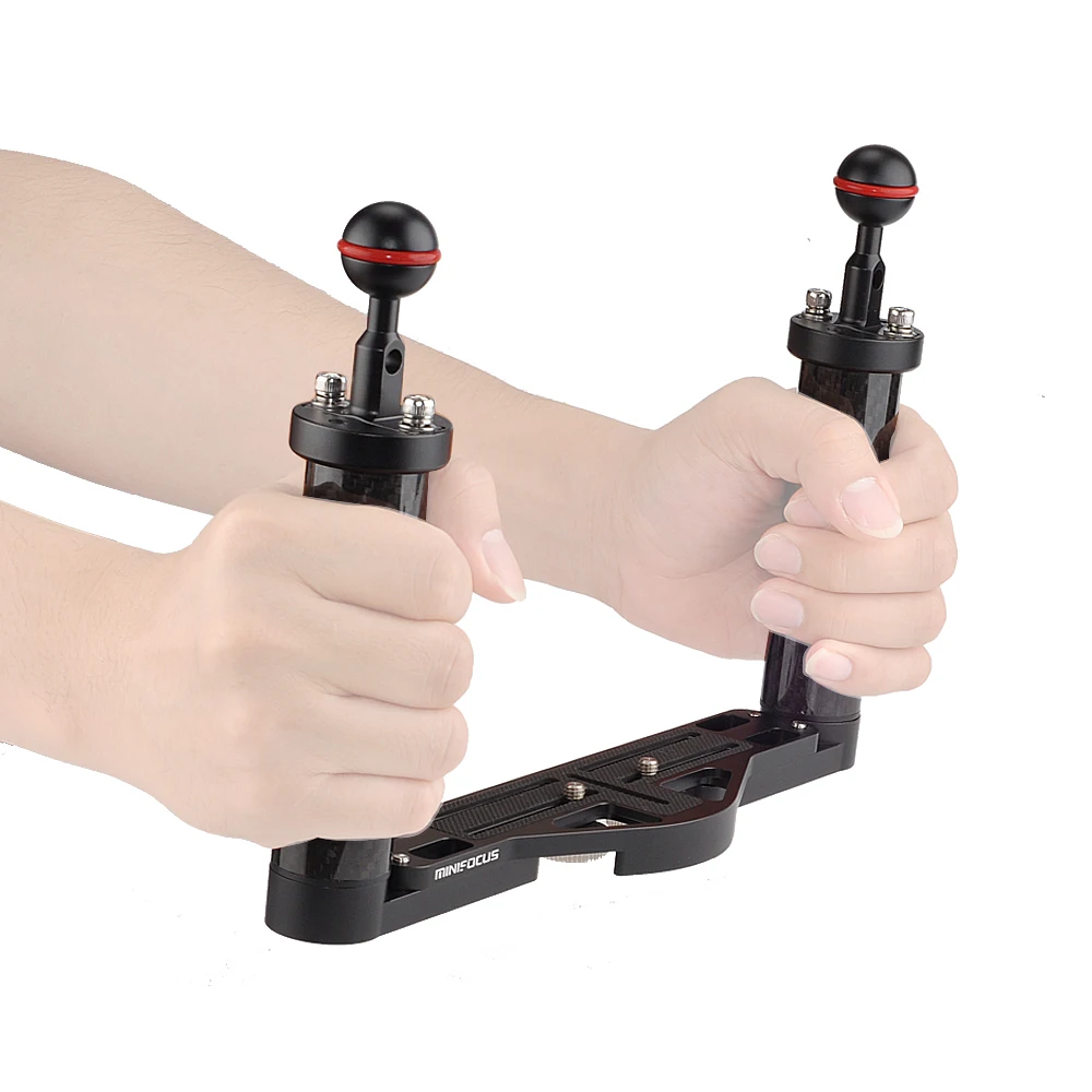 Diving Carbon Fiber Dual Ball Floating Arm Handle Tray Grip for Buoyancy Underwater Camera Housing Case Bracket Float System
Diving Carbon Fiber Dual Ball Floating Arm Handle Tray Grip for Buoyancy Underwater Camera Housing Case Bracket Float System