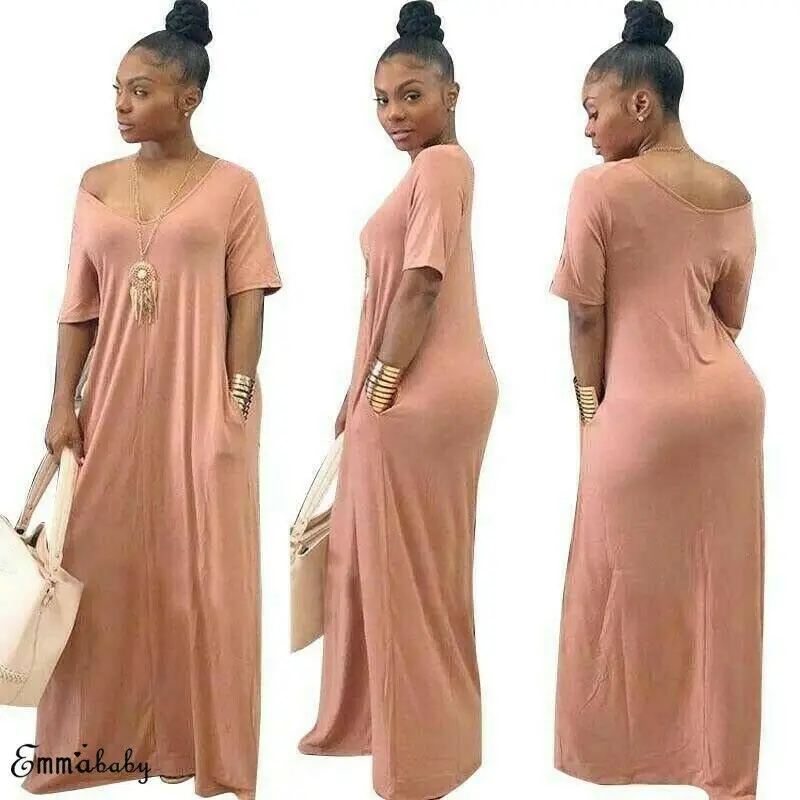 Shorts Sleeve Women Off Shoulder Casual Loose Dress High Waist Female Casual Long Maxi Dress
Shorts Sleeve Women Off Shoulder Casual Loose Dress High Waist Female Casual Long Maxi Dress