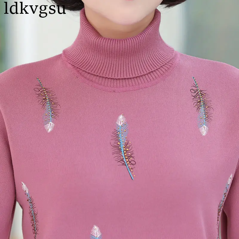 2020 Mother Plus Velvet Knitted Sweater Women Middle-aged Winter Loose Shirt Thick Turtleneck Sweater Pullovers Plus Size V200
2020 Mother Plus Velvet Knitted Sweater Women Middle-aged Winter Loose Shirt Thick Turtleneck Sweater Pullovers Plus Size V200