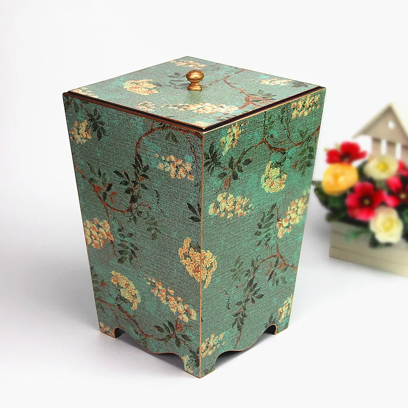 American European style antique wooden trash cans living rooms bedroom creative wastepaper basket Retro sumptuous can Waste Bins
American European style antique wooden trash cans living rooms bedroom creative wastepaper basket Retro sumptuous can Waste Bins