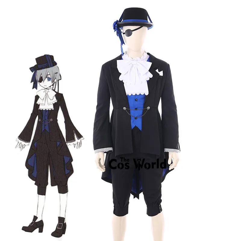 Черный Дворецкий Kuroshitsuji Ciel Phantomhive платье для дня рождения с хвостом и ласточками, костюмы, Униформа, наряд, аниме, костюмы для косплея
Черный Дворецкий Kuroshitsuji Ciel Phantomhive платье для дня рождения с хвостом и ласточками, костюмы, Униформа, наряд, аниме, костюмы для косплея