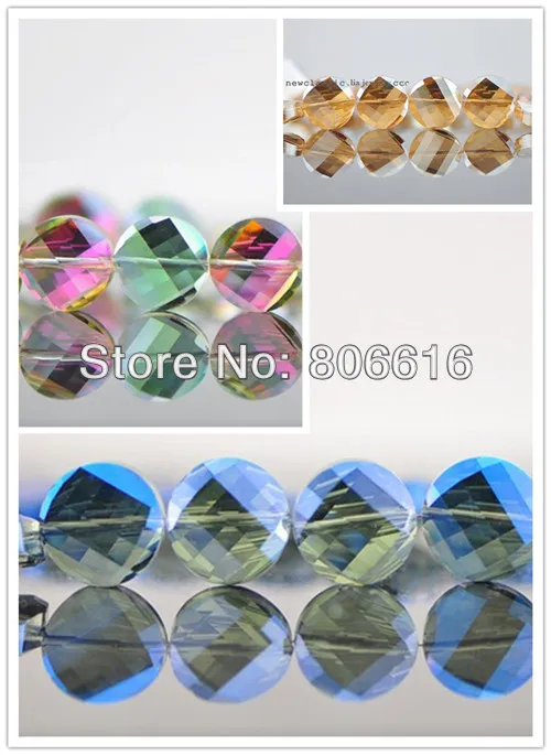 14MM 114Pcs Twisted Round Flat Shape Glass Crystal Lampwork Loose Bead Jewelry Beads Jewelry Accessories
14MM 114Pcs Twisted Round Flat Shape Glass Crystal Lampwork Loose Bead Jewelry Beads Jewelry Accessories