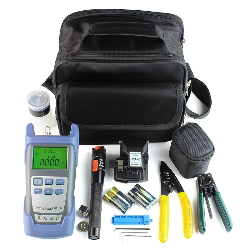 Fiber Optic FTTH Tool Kit with Fiber Cleaver HS-30 and Power Meter Source Pen Fiber Optic Tester Visual Fault Locator 10mw
Fiber Optic FTTH Tool Kit with Fiber Cleaver HS-30 and Power Meter Source Pen Fiber Optic Tester Visual Fault Locator 10mw