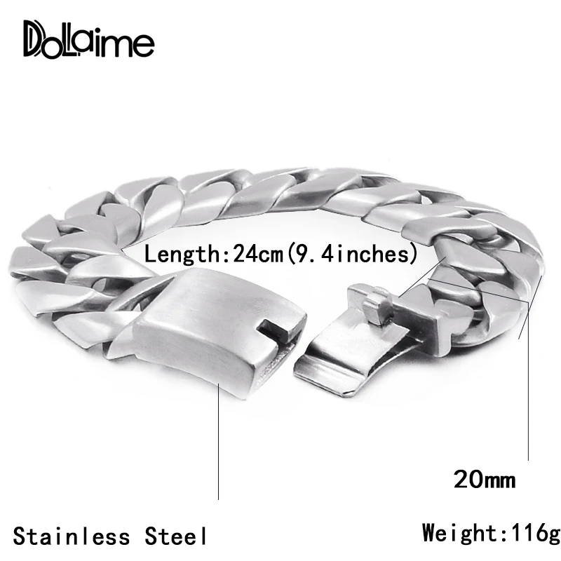 Dolaime Banquet New Style Trendy Men Stainless Steel Silver Color Frosted NK Chain Bracelet BS073
Dolaime Banquet New Style Trendy Men Stainless Steel Silver Color Frosted NK Chain Bracelet BS073