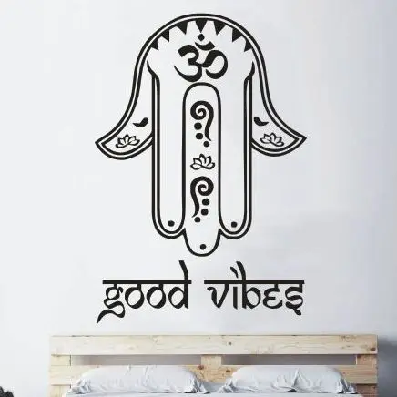 Hamsa Wall Decals Fatima Hand Good Vibes Wall Decals Home Living Room Decoration Yoga Style Removable Vinyl Wall Stickers AY918
Hamsa Wall Decals Fatima Hand Good Vibes Wall Decals Home Living Room Decoration Yoga Style Removable Vinyl Wall Stickers AY918