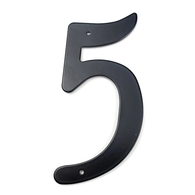 Black 101mm Height House Number Big House Door Address Number Digits Aluminum Nail Fixed Big Door Address Sign #5
Black 101mm Height House Number Big House Door Address Number Digits Aluminum Nail Fixed Big Door Address Sign #5