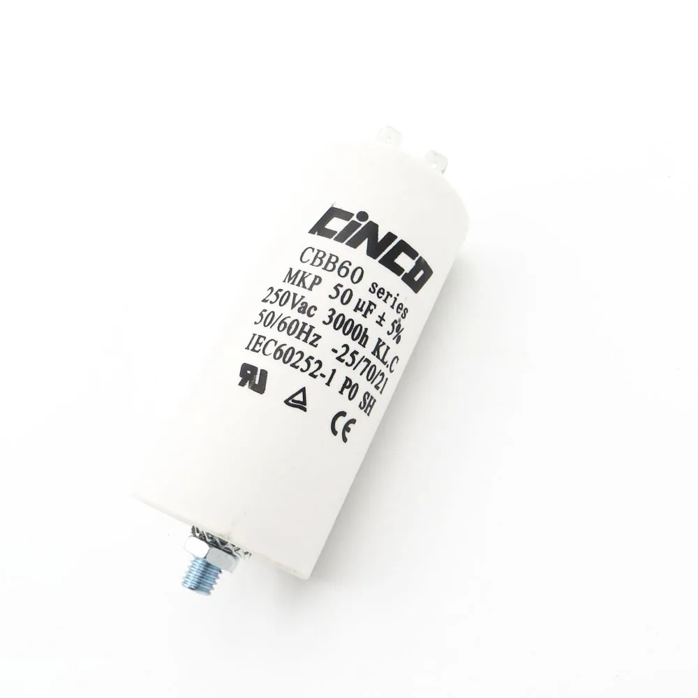 Ac 250V 220V Water Pump electrical Capasitor 50MFD 250VAC CBB60 Motor Run Capacitors Polypropylene Film engine 50uf 50mf | Электроника