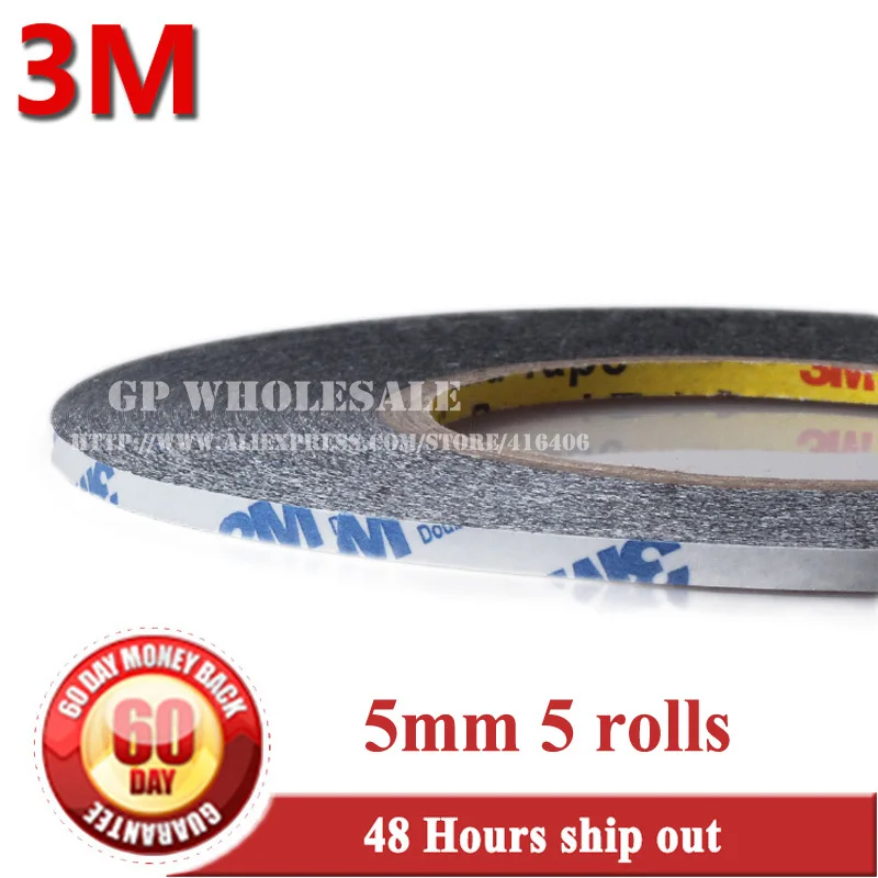 5x 5mm*50 Meters 3M 9448 Black double sided Adhesive Glue Tape Repair For phone Digitizer Touch Screen lens LCD 0.15mm thickness
5x 5mm*50 Meters 3M 9448 Black double sided Adhesive Glue Tape Repair For phone Digitizer Touch Screen lens LCD 0.15mm thickness