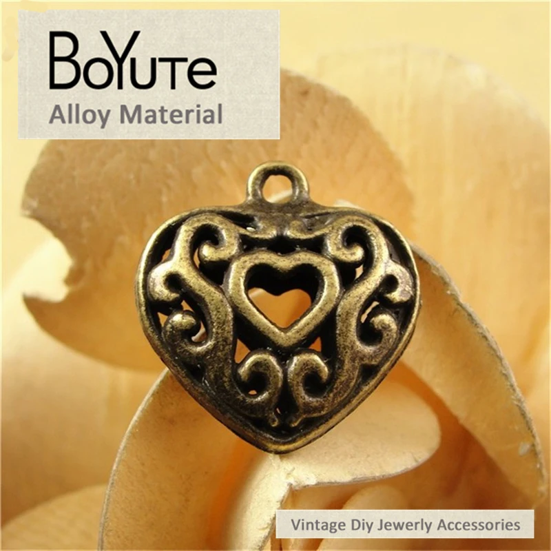 BoYuTe (40 Pieces/Lot) 19*20*8MM Vintage Antique Bronze Heart Pendant Hollow Zinc Alloy Materials Jewelry Accessories Making
BoYuTe (40 Pieces/Lot) 19*20*8MM Vintage Antique Bronze Heart Pendant Hollow Zinc Alloy Materials Jewelry Accessories Making