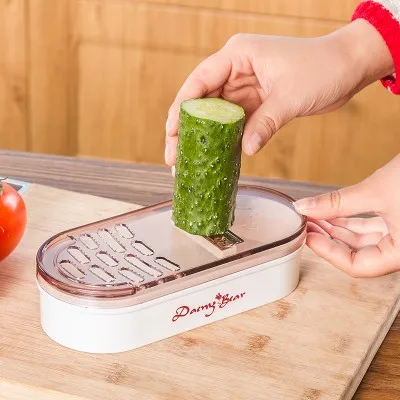 Cucumber slicer peeler multi-functional kitchen shredder turnings clicer 18.7*8.2*4.5cm Free shipping
Cucumber slicer peeler multi-functional kitchen shredder turnings clicer 18.7*8.2*4.5cm Free shipping