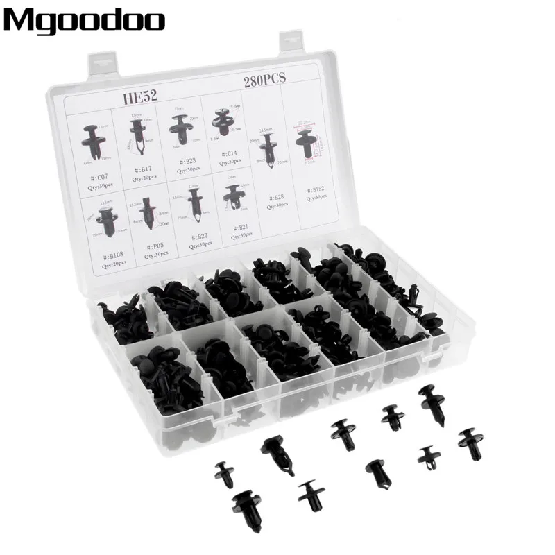 280x Mixed Car Fender Bumper Plastic Rivet Fixed Clip Auto Fasteners Car Door Trim Clips For Honda Toyota Nissan Audi Ford Mazda
280x Mixed Car Fender Bumper Plastic Rivet Fixed Clip Auto Fasteners Car Door Trim Clips For Honda Toyota Nissan Audi Ford Mazda