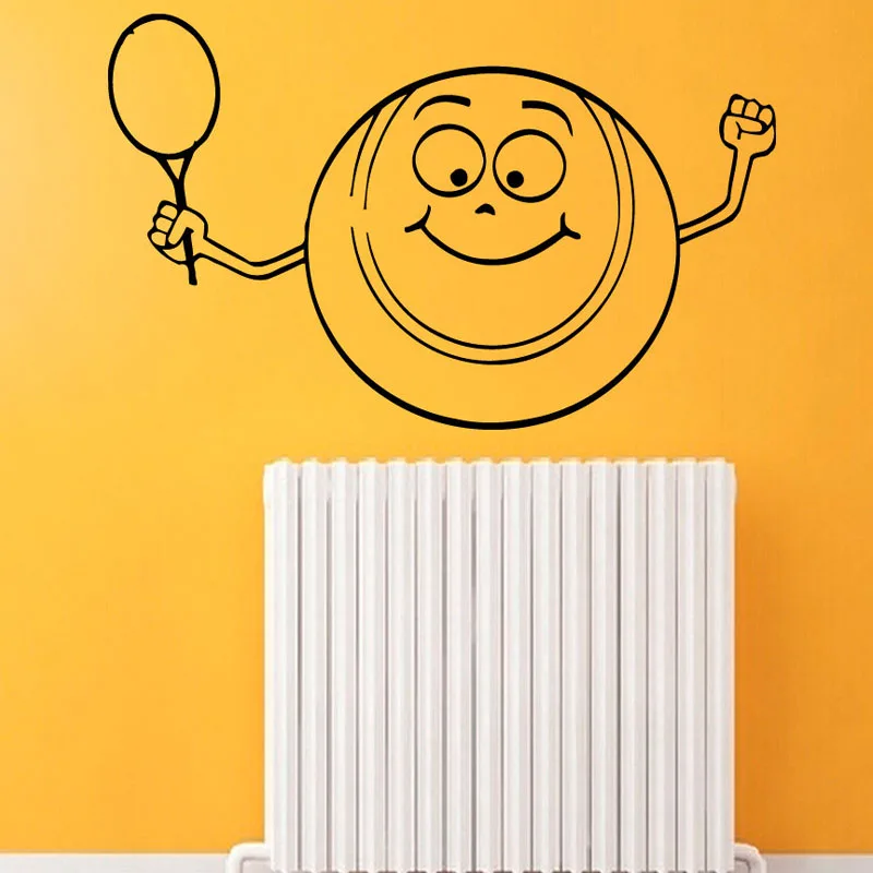 Sport Wall Decals Cartoon Smiling Tennis Ball with Rocket Home Interior Design Vinyl Decal Sticker Kids Nursery Baby Room Decor
Sport Wall Decals Cartoon Smiling Tennis Ball with Rocket Home Interior Design Vinyl Decal Sticker Kids Nursery Baby Room Decor
