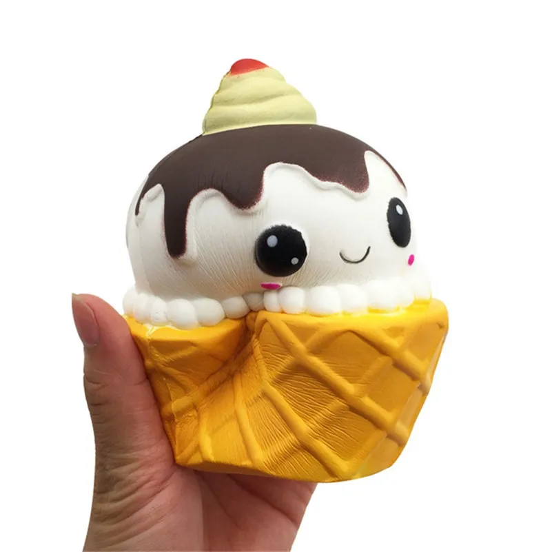 Squishy Cartoon Chocolate Cake Charm Slow Rising Squeeze Stress Reliever Toys for kid children boy girl A1