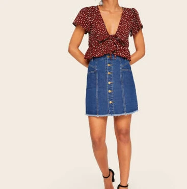 2019 Wave Point Womens Dot Printed Short Sleeve Bandge Bowknot Big V-Neck Tops Blouse Sexy Crop Top Shirt Blouse
2019 Wave Point Womens Dot Printed Short Sleeve Bandge Bowknot Big V-Neck Tops Blouse Sexy Crop Top Shirt Blouse