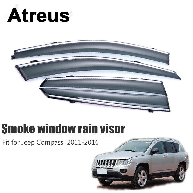 Atreus For Jeep Compass 2011 2012 2013 2014 2015 2016 Car Accessories Door Smoke Window Sun Rain Visor Wind Deflectors Guard
Atreus For Jeep Compass 2011 2012 2013 2014 2015 2016 Car Accessories Door Smoke Window Sun Rain Visor Wind Deflectors Guard