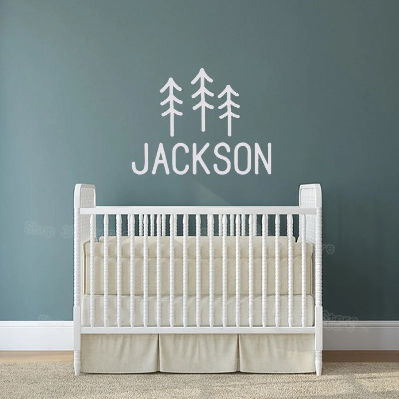 Name Decal Personalized Nursery Wall Stickers Boy Room Wall Decals Pine Tree Decor Camping Adventure Nature woodland Mural S447
Name Decal Personalized Nursery Wall Stickers Boy Room Wall Decals Pine Tree Decor Camping Adventure Nature woodland Mural S447