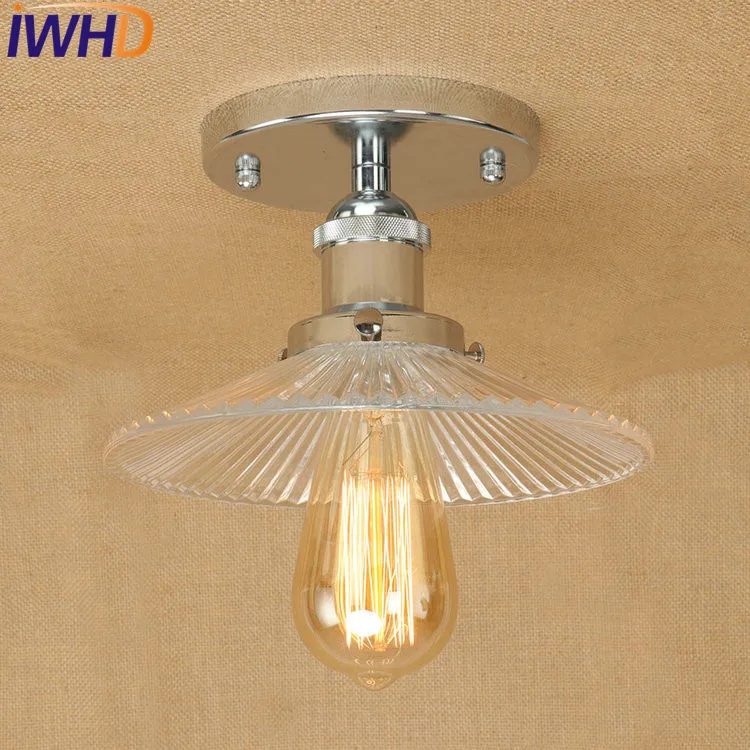 IWHD Loft Style Edison Industrial Ceiling Lamps Antique Iron Glass Vintage Ceiling Light Fixtures Indoor Lighting Luminaria
IWHD Loft Style Edison Industrial Ceiling Lamps Antique Iron Glass Vintage Ceiling Light Fixtures Indoor Lighting Luminaria