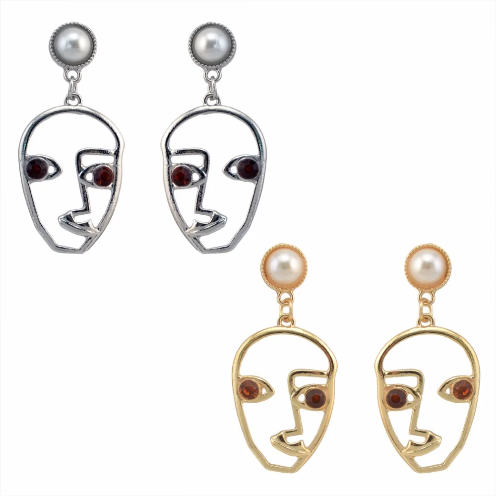 2 Color New Fashion Gold Simple Face Shaped Drop Stud Ear Jewelry Earrings Jewelry
2 Color New Fashion Gold Simple Face Shaped Drop Stud Ear Jewelry Earrings Jewelry