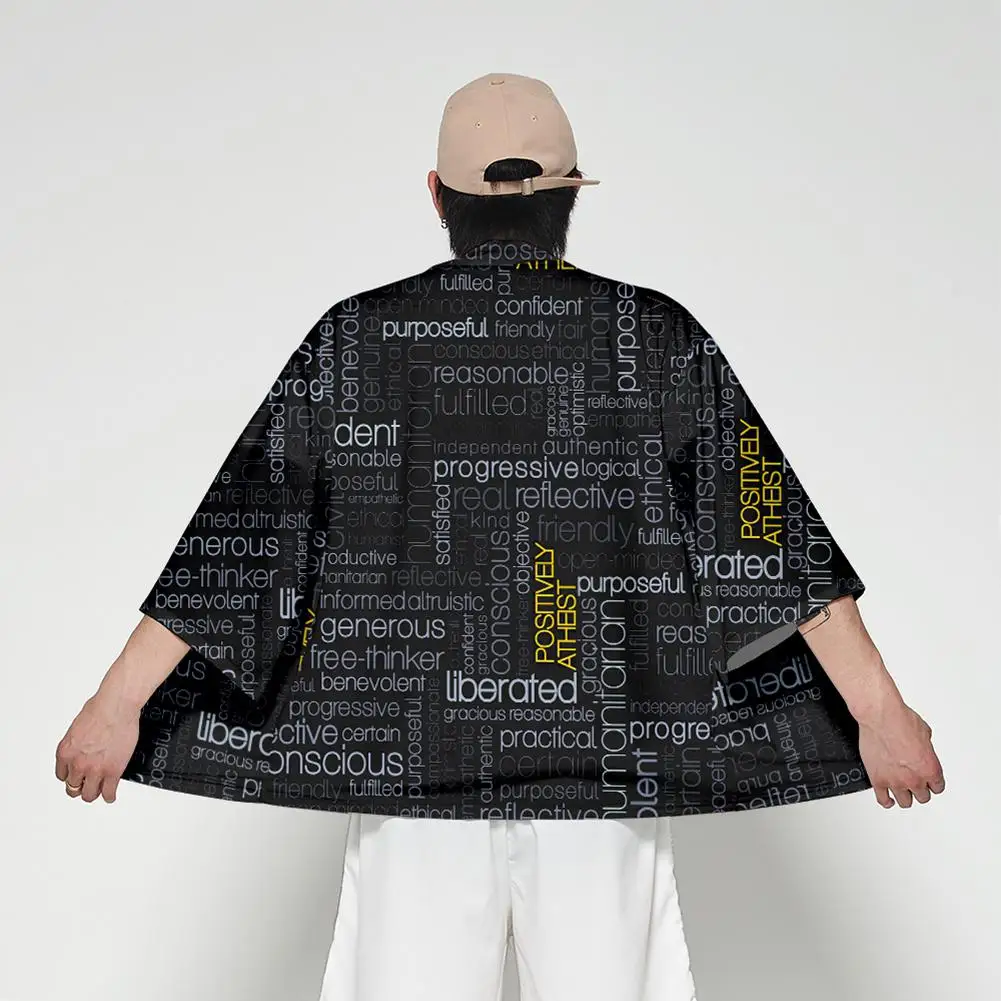 MISSKY Unisex Men shirt Fashion Thin Sunscreen Robe Summer Three Quarter Sleeve Loose Kimono Clothes Male Clothes
MISSKY Unisex Men shirt Fashion Thin Sunscreen Robe Summer Three Quarter Sleeve Loose Kimono Clothes Male Clothes