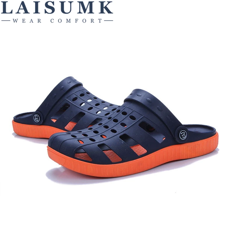 2020 LAISUMK Summer Shoes Men Sandals Water Beach Ankle-Wrap Plastic Hollow Out Casual Male Slippers Sandalias Hombre
2020 LAISUMK Summer Shoes Men Sandals Water Beach Ankle-Wrap Plastic Hollow Out Casual Male Slippers Sandalias Hombre