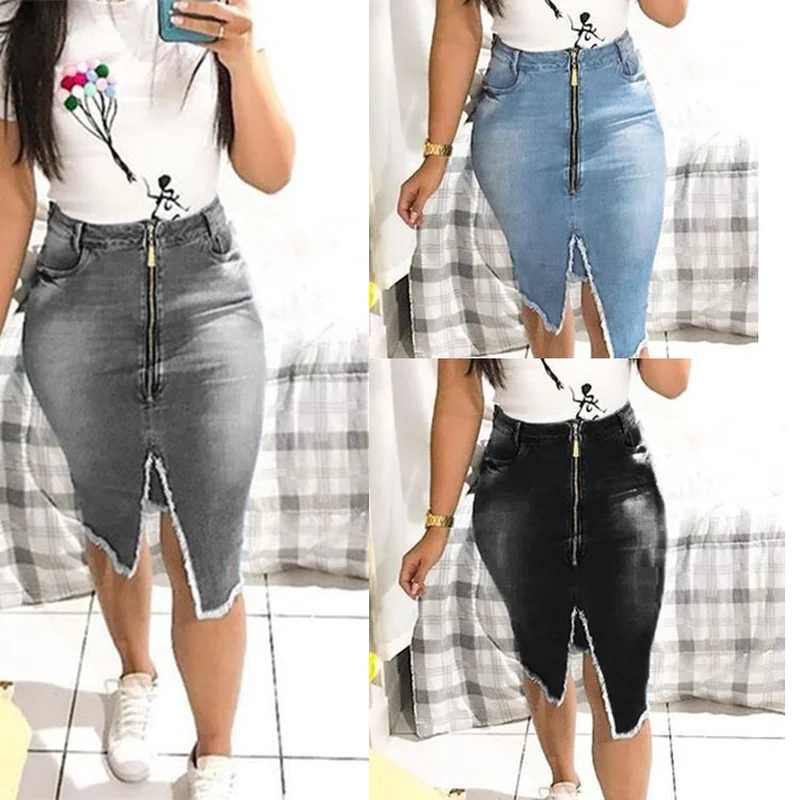 2022 Vintage Blue Denim Skirt Women High Waist Straight Skirt Front Split Bottoms Cowboy Style Fashion Streetwear
2022 Vintage Blue Denim Skirt Women High Waist Straight Skirt Front Split Bottoms Cowboy Style Fashion Streetwear