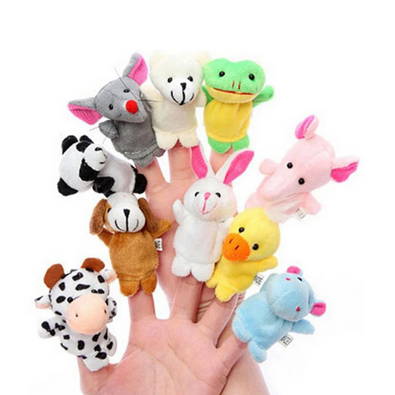 Finger Puppet Plush Toys Different Cartoon Animal Member of Family Velvet Educational Hand Puppets Soft Dolls For Children Kids
Finger Puppet Plush Toys Different Cartoon Animal Member of Family Velvet Educational Hand Puppets Soft Dolls For Children Kids