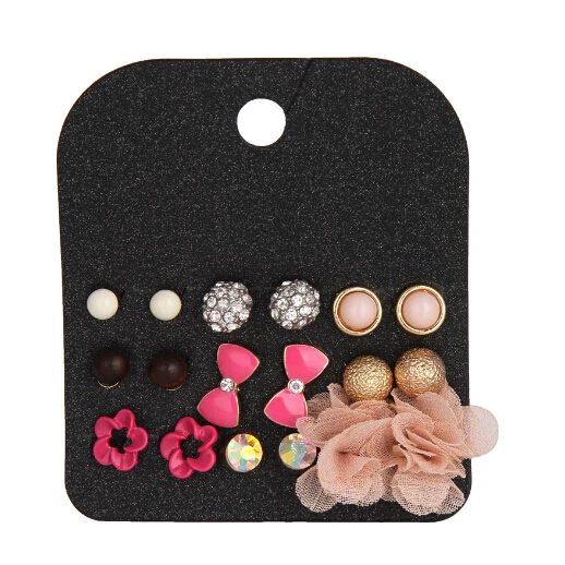 Fashion Simulated-pearl Lovely Bow Gold Ball Stud Earrings For Girl Pink Style Rose Flower Earring Sets 9 Pairs Wholesale
Fashion Simulated-pearl Lovely Bow Gold Ball Stud Earrings For Girl Pink Style Rose Flower Earring Sets 9 Pairs Wholesale