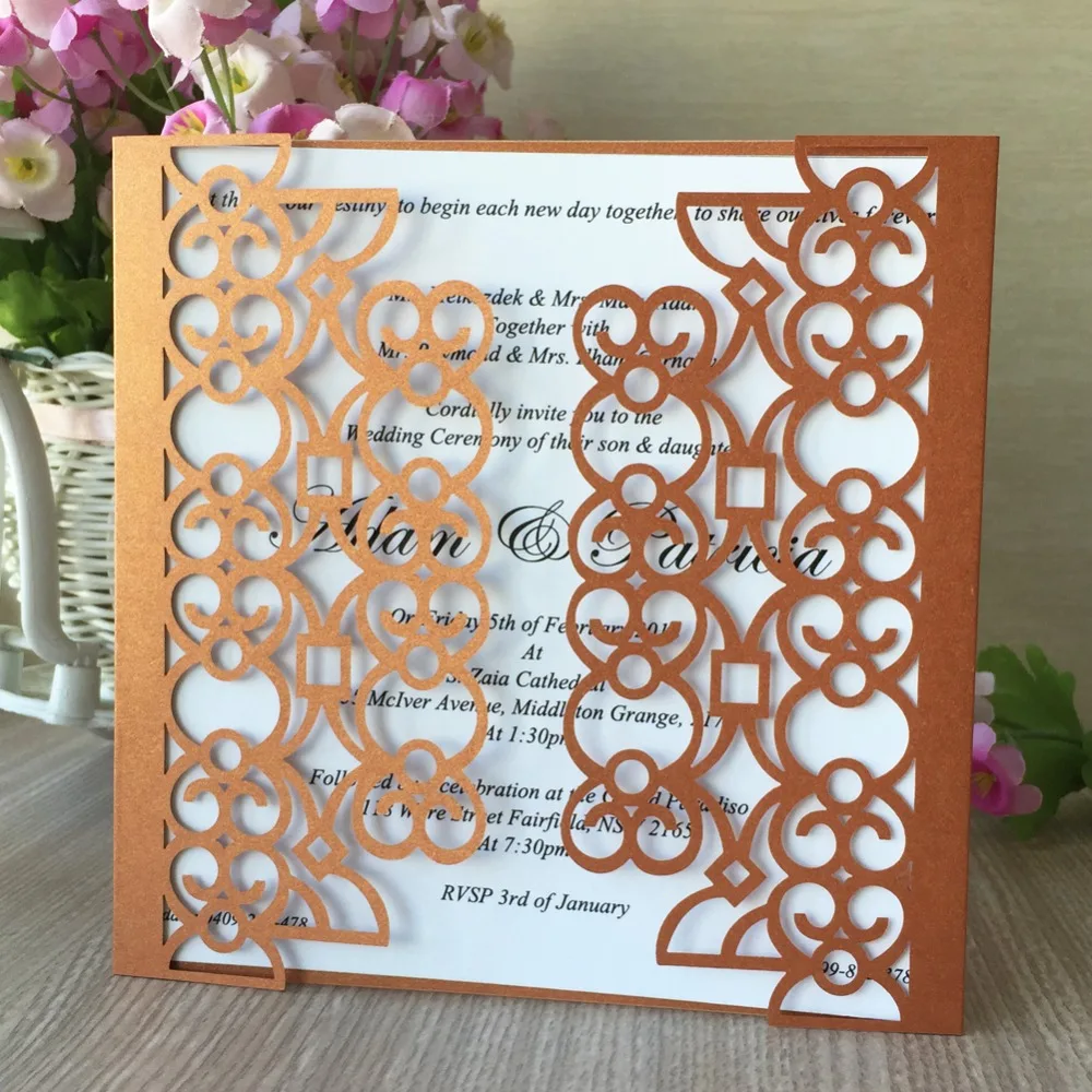 20Pcs Pearl paper Pretty Wedding Happy Birthday Party Decoration Supplies Romantic Laser Cut Lace Wedding Invitations Cards
20Pcs Pearl paper Pretty Wedding Happy Birthday Party Decoration Supplies Romantic Laser Cut Lace Wedding Invitations Cards