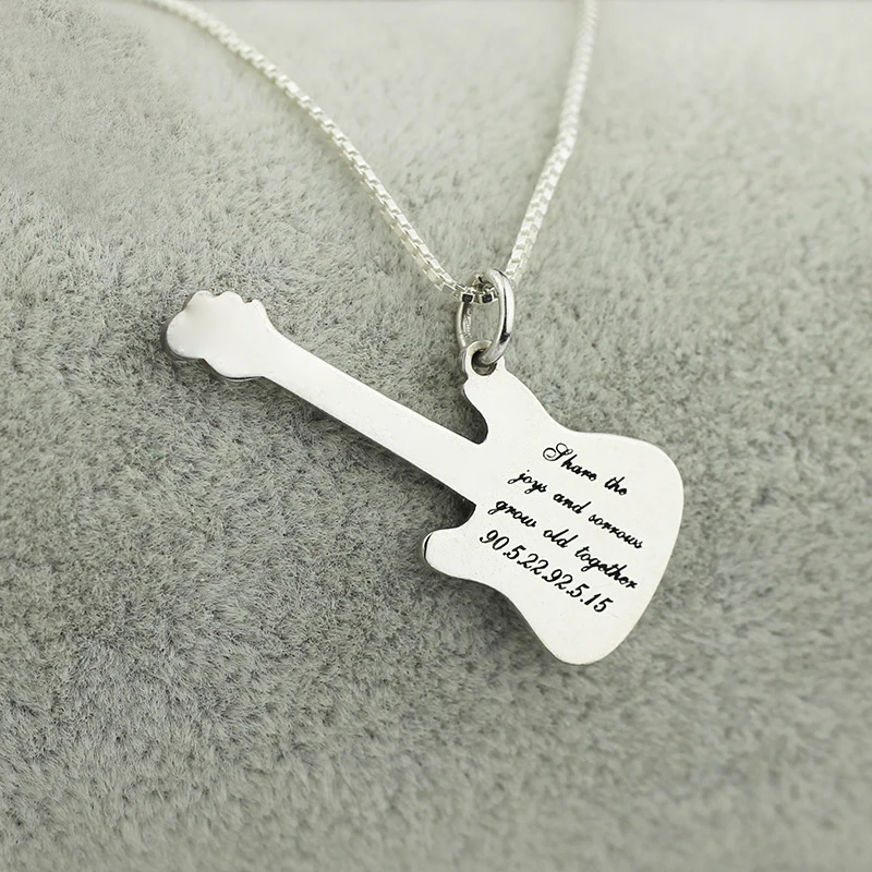 Music Jewelry Exquisite Guitar Necklaces Gift for Friends Custom Personalized Words/Patterns YP3226
Music Jewelry Exquisite Guitar Necklaces Gift for Friends Custom Personalized Words/Patterns YP3226