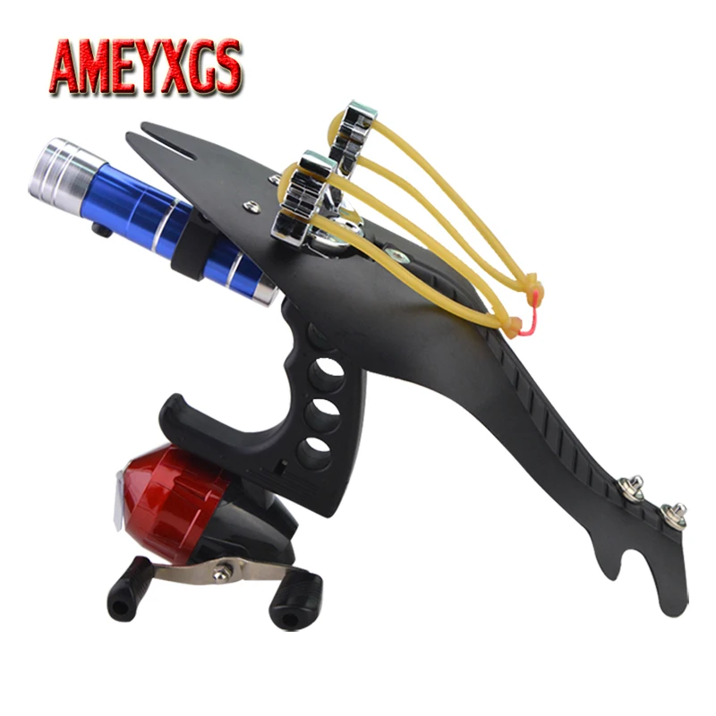 

Archery Fishing Slingshot Target Shooting Arrowhead Catapult Professional Wrist Sling Shot Fishing Launcher Hunting Accessories