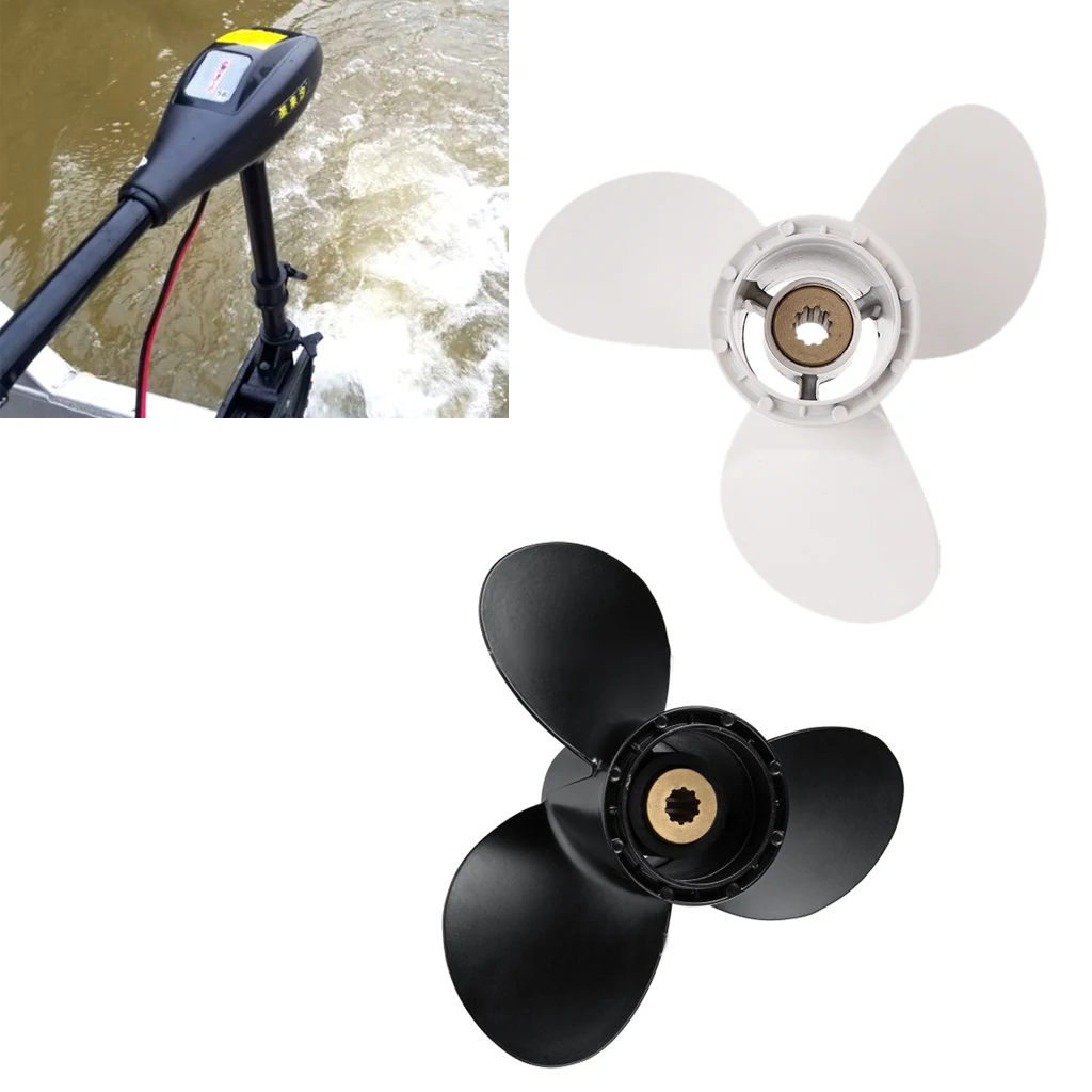Aluminum Boat Outboard Propeller for Suzuki 9.9-15HP Black 3 Blades 10 Spline Tooth 9 1/4 x 11
Aluminum Boat Outboard Propeller for Suzuki 9.9-15HP Black 3 Blades 10 Spline Tooth 9 1/4 x 11