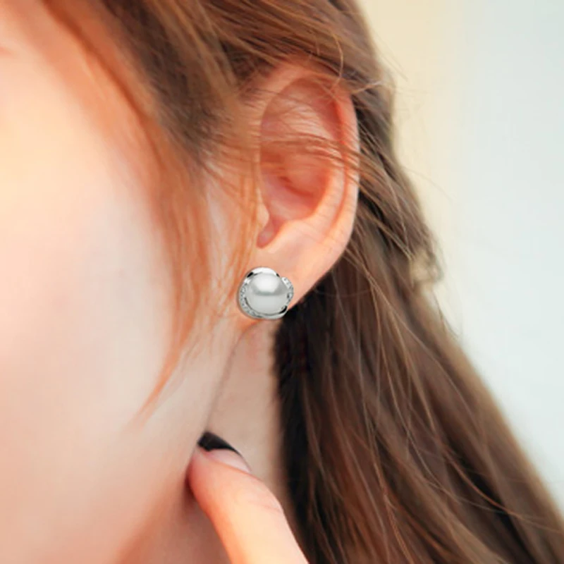 Fashion Pearl Earrings Natural Freshwater Pearl 925 Sterling Silver Pearl stud Earrings Jewelry For Woman Gift
Fashion Pearl Earrings Natural Freshwater Pearl 925 Sterling Silver Pearl stud Earrings Jewelry For Woman Gift