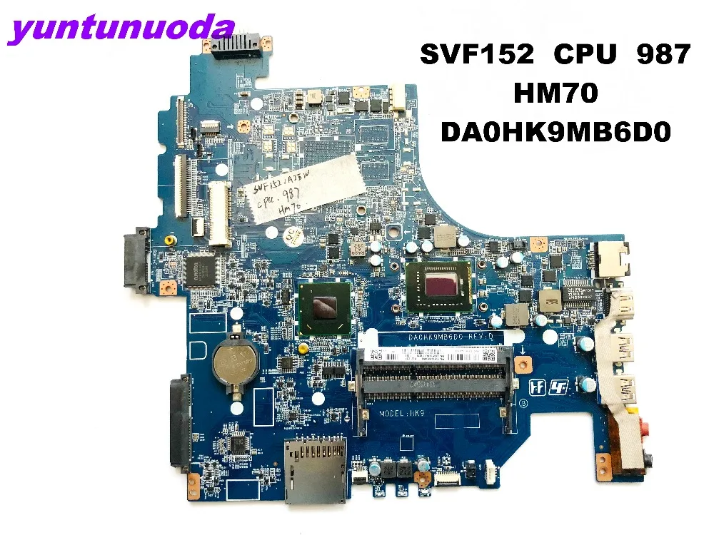 Оригинальная материнская плата для ноутбука SONY SVF152 CPU 987 HM70 DDR3 DA0HK9MB6D0 протестирована хорошая бесплатная доставка
Оригинальная материнская плата для ноутбука SONY SVF152 CPU 987 HM70 DDR3 DA0HK9MB6D0 протестирована хорошая бесплатная доставка