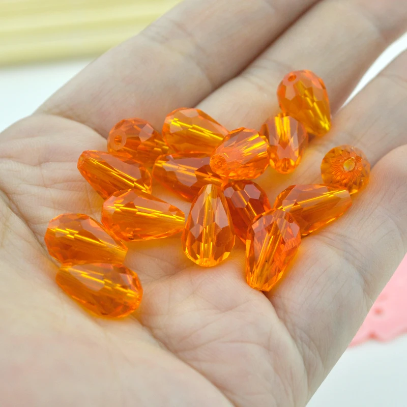 295pcs 8mmx11mm Orange Quartz Faceted Crystal Glass Teardrop Beads Crystal Jewelry Loose Beads DIY
295pcs 8mmx11mm Orange Quartz Faceted Crystal Glass Teardrop Beads Crystal Jewelry Loose Beads DIY