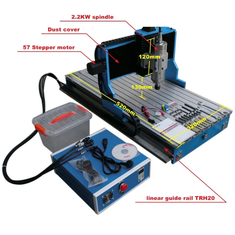 Liner guide rail CNC router engraver machine 3040 3 axis 4 axis 2.2KW Wood Milling Machine 30*40cm with USB parallel port
Liner guide rail CNC router engraver machine 3040 3 axis 4 axis 2.2KW Wood Milling Machine 30*40cm with USB parallel port