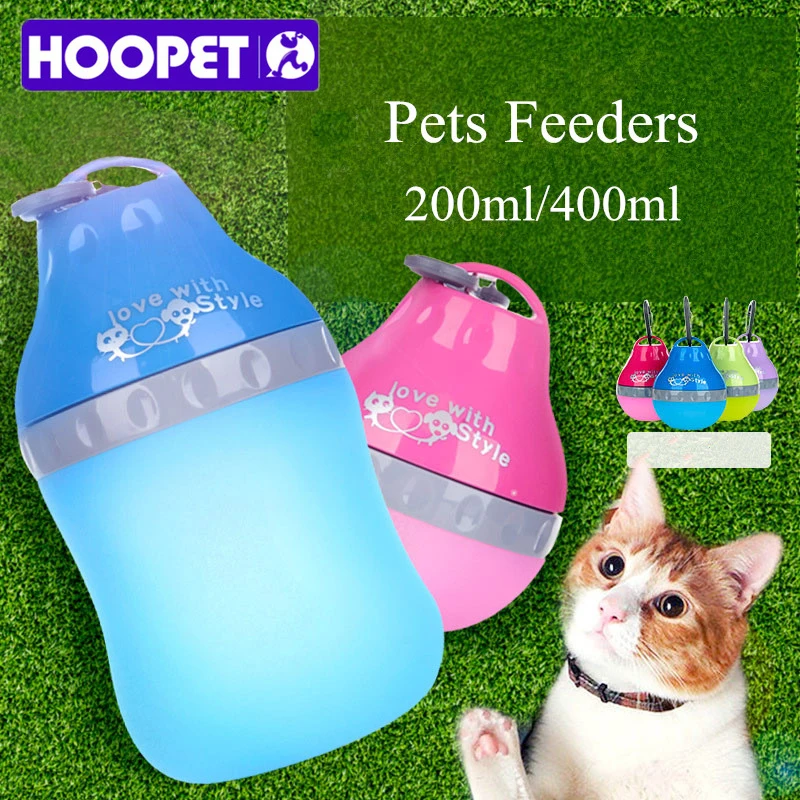 Hoopet портативная бутылка с водой для собак кошек дорожная поилка животных