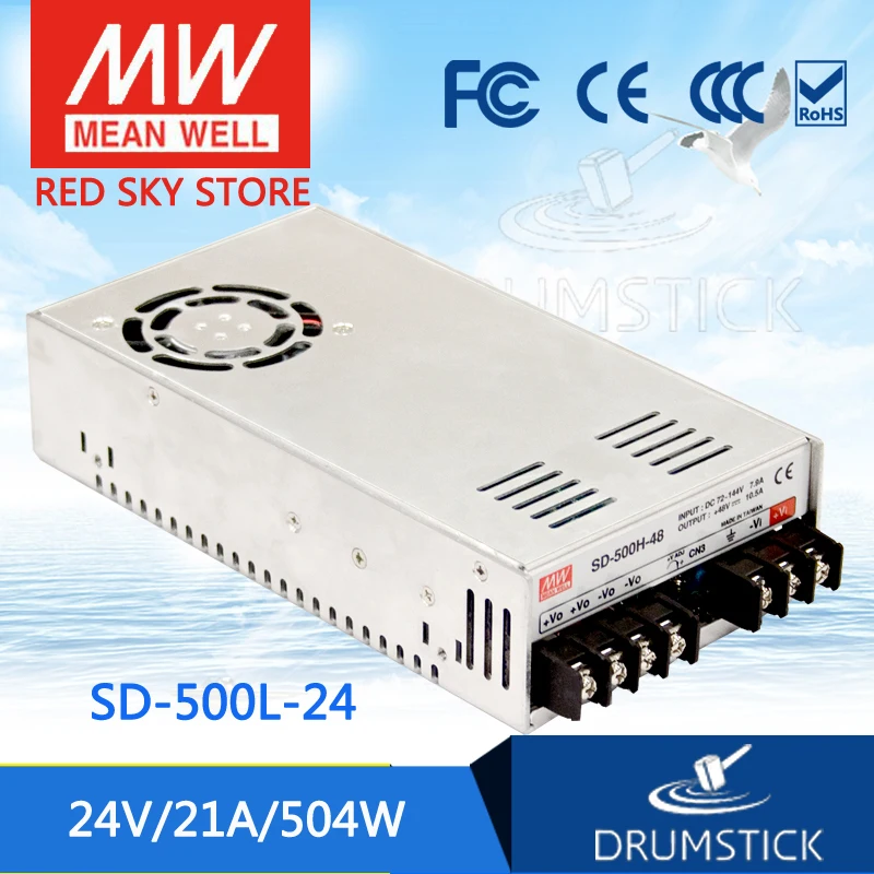 Meanwell SD 500L 24 в 21 а meanwell 500 В 504 Вт один выход Converter конвертер|24v converter|converter dc-dcdc-dc 5 |