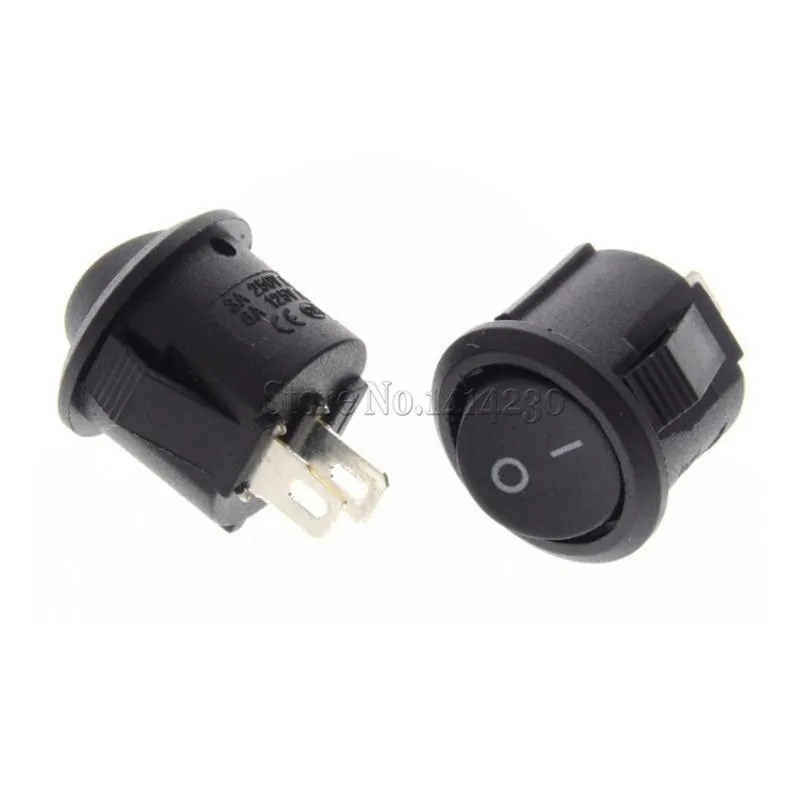 16mm Diameter Small Round Boat Rocker Switches Black Mini Round Black 2 Pin ON-OFF Rocker Switch
16mm Diameter Small Round Boat Rocker Switches Black Mini Round Black 2 Pin ON-OFF Rocker Switch