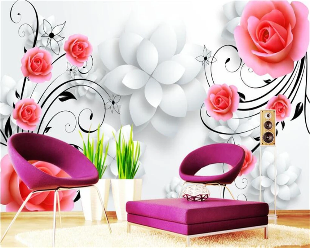 beibehang Suitable for home decoration wall paper 3d wallpaper rose three-dimensional 3D TV background wall papel de parede
beibehang Suitable for home decoration wall paper 3d wallpaper rose three-dimensional 3D TV background wall papel de parede