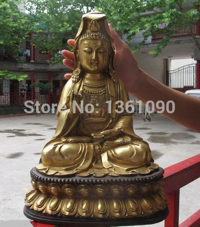 xd 001316 16"Chinese Buddhism Classic Bronze Guan yin Bodhisattva Kwan-Yin Buddha Statue
xd 001316 16"Chinese Buddhism Classic Bronze Guan yin Bodhisattva Kwan-Yin Buddha Statue