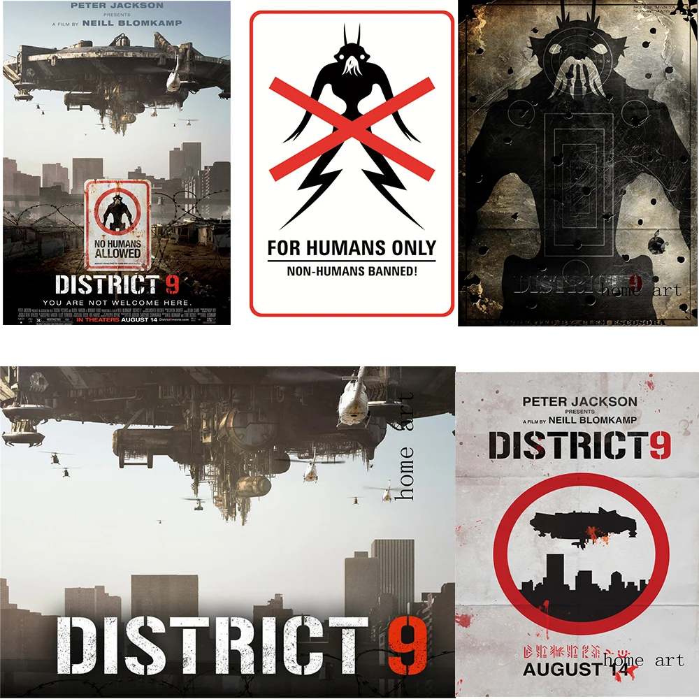 Плакат DISTRICT 9 прозрачная картина настенные наклейки украшение для дома хорошее