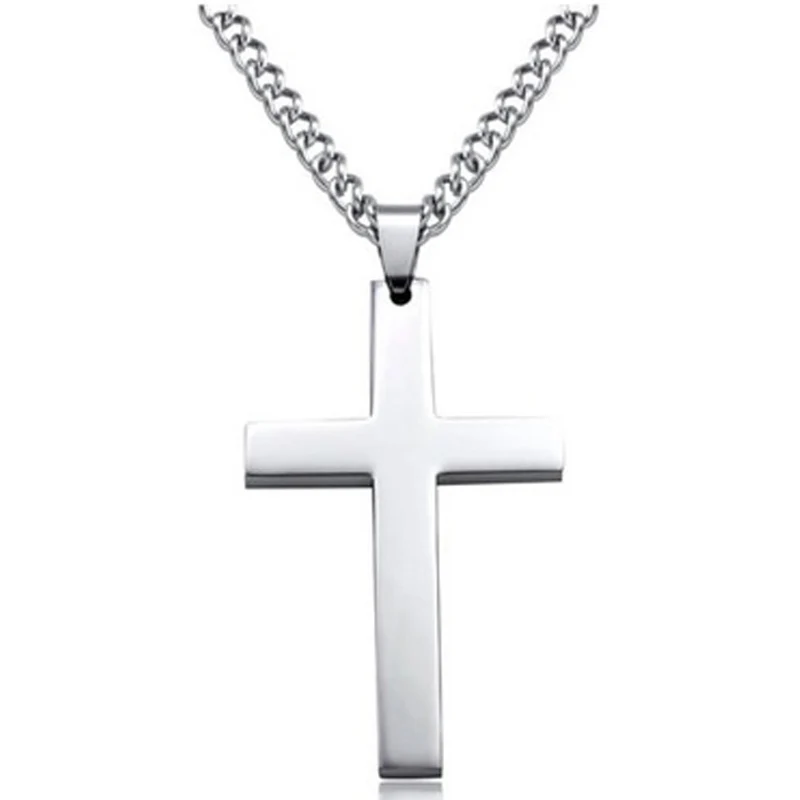 Cross Pendant Necklace Jewelry Single Smooth Geometry Alloy Chain Simple Men 3 Colors drop shipping
Cross Pendant Necklace Jewelry Single Smooth Geometry Alloy Chain Simple Men 3 Colors drop shipping