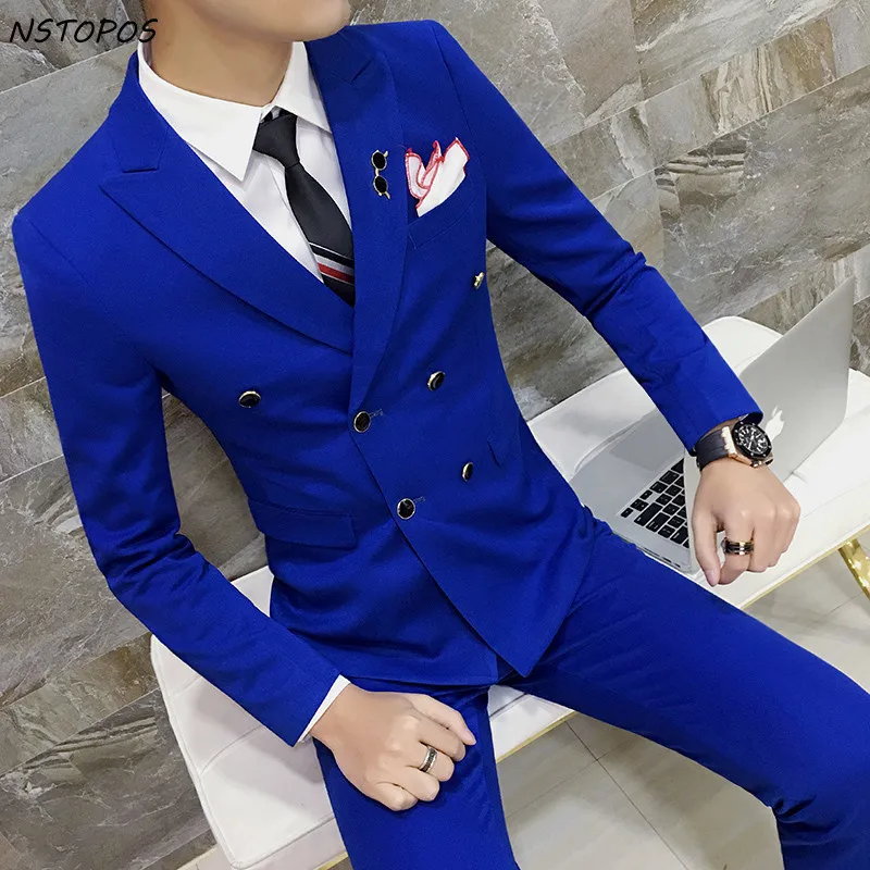 Royal Blue Double Breasted Suit Plus Size 3xl 4XL 6 Solid candy Color Grey Wedding Suit Bridegroom Suit costume homme bleu
Royal Blue Double Breasted Suit Plus Size 3xl 4XL 6 Solid candy Color Grey Wedding Suit Bridegroom Suit costume homme bleu