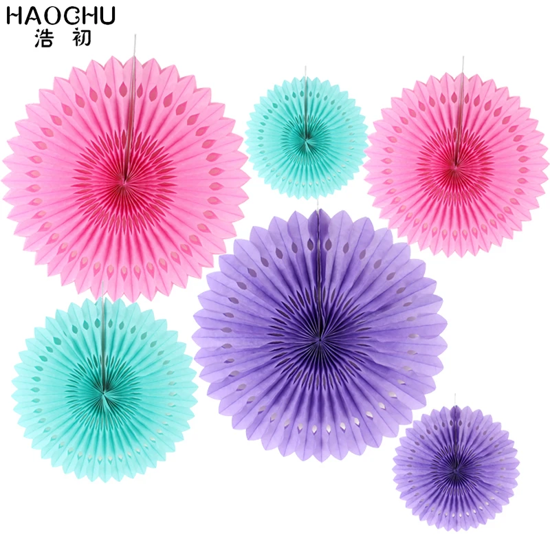 Party Decor Supplies,1 Set of 6 Circular Paper Fans,Multicolor,Pre-Folded,Openwork Hanging paper fan flower for home decorations
Party Decor Supplies,1 Set of 6 Circular Paper Fans,Multicolor,Pre-Folded,Openwork Hanging paper fan flower for home decorations