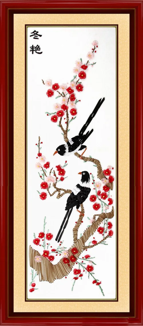 90X34cm Chinese Style Plum Blossom DIY 3D Cross Stitch Kit Needlework Unfinished Ribbon Embroidery Painting Stitching Craft Gift
90X34cm Chinese Style Plum Blossom DIY 3D Cross Stitch Kit Needlework Unfinished Ribbon Embroidery Painting Stitching Craft Gift