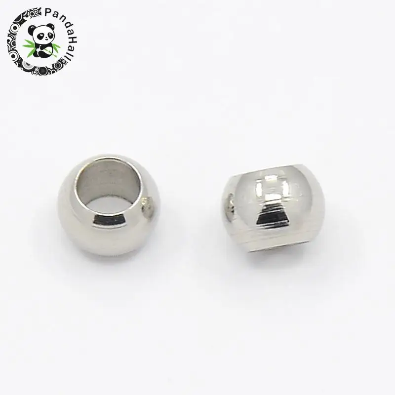 200pcs Rondelle 304 Stainless Steel Smooth Spacer Beads Jewelry Findings, Stainless Steel Color, 5x3mm, Hole: 3mm
200pcs Rondelle 304 Stainless Steel Smooth Spacer Beads Jewelry Findings, Stainless Steel Color, 5x3mm, Hole: 3mm