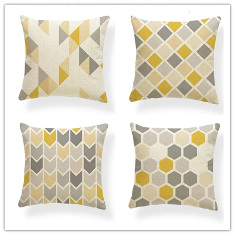 Brand Pillow Geometric Yellow Gray Striped Arrow Chevron Cushion Cover Shabby Chic Car Cheap Office Polyester Scatter Autum
Brand Pillow Geometric Yellow Gray Striped Arrow Chevron Cushion Cover Shabby Chic Car Cheap Office Polyester Scatter Autum