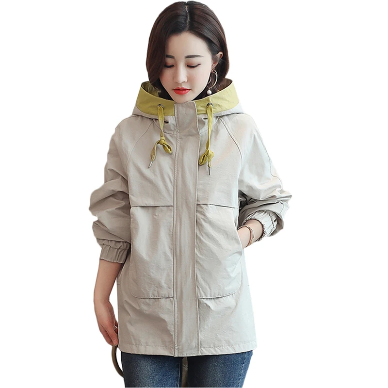 2020 Spring Autumn New Women Trench Coat Fashion Hooded Women Windbreakers Outerwear Streetwear Casual Student Women Coat Tops
2020 Spring Autumn New Women Trench Coat Fashion Hooded Women Windbreakers Outerwear Streetwear Casual Student Women Coat Tops