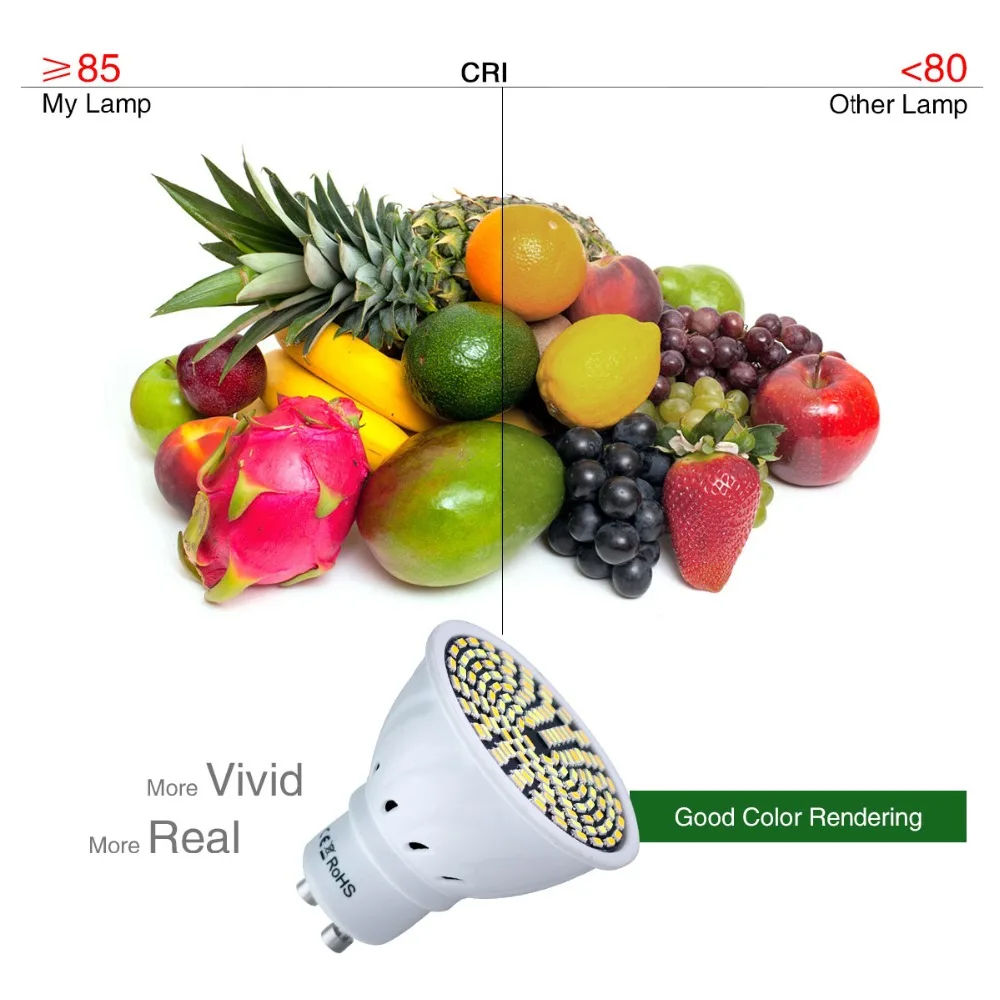 Foxanon GU10 LED Bulb MR16 LED Lamp SMD3014 110V 220V Spotlight 80 128 LEDs Bombillas for Livingroom Bedroom Decoration Ampoule
Foxanon GU10 LED Bulb MR16 LED Lamp SMD3014 110V 220V Spotlight 80 128 LEDs Bombillas for Livingroom Bedroom Decoration Ampoule