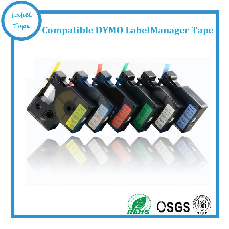 Wholesale 8pk/lot 12mm Mix Color Dymo 45013 45010 45016 45018 45017 45019 45022 45023 Dymo D1 Tape Ribbon label Maker
Wholesale 8pk/lot 12mm Mix Color Dymo 45013 45010 45016 45018 45017 45019 45022 45023 Dymo D1 Tape Ribbon label Maker